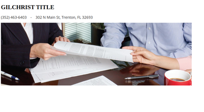 gilchrist title services